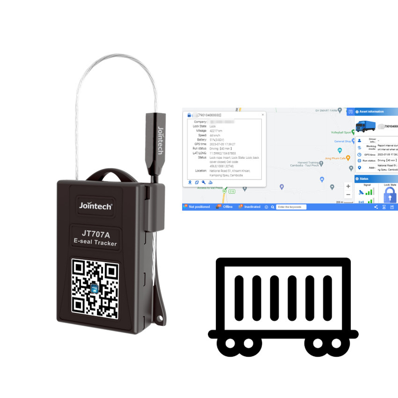 Live Time Monitoring GPS Seal Tracker Disposable And Reusable Optional