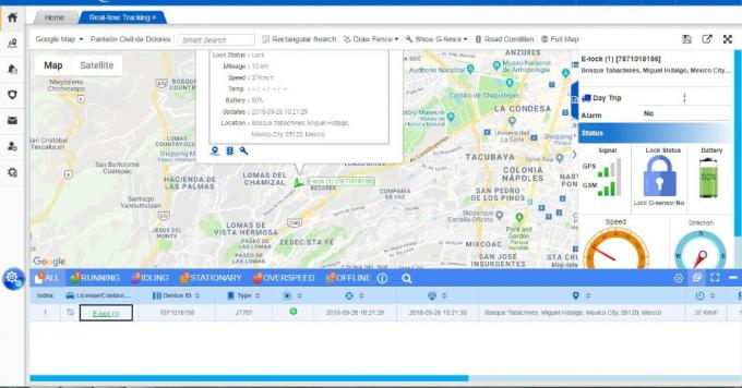 Dispositivos da monitoração de temperatura da corrente fria do fechamento do perseguidor de JT701T 4G G/M GPS 4