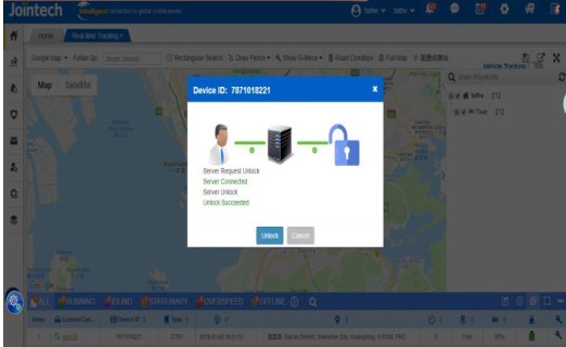 Dispositivos da monitoração de temperatura da corrente fria do fechamento do perseguidor de JT701T 4G G/M GPS 3