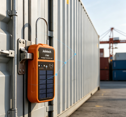 Jointech JT800 Solar AI Lock   Real-Time Cargo GPS Tracker Padlock